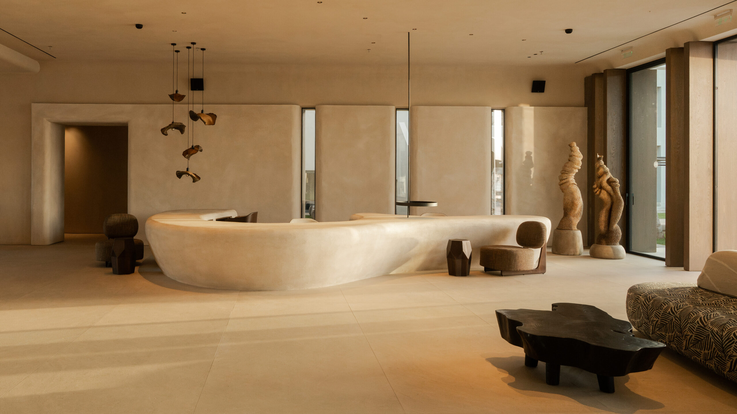 Custom-made sculptural installation for a 5-star Mediterranean hotel lobby