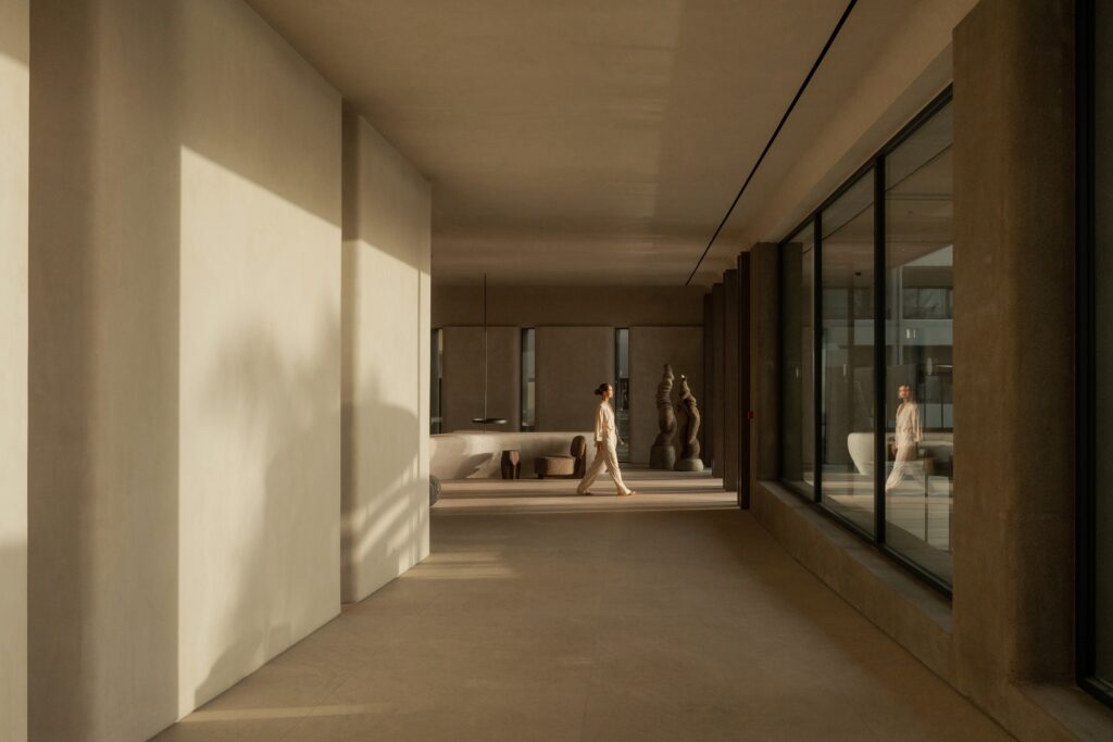 Bespoke sculptural installation exploring light, texture and perception