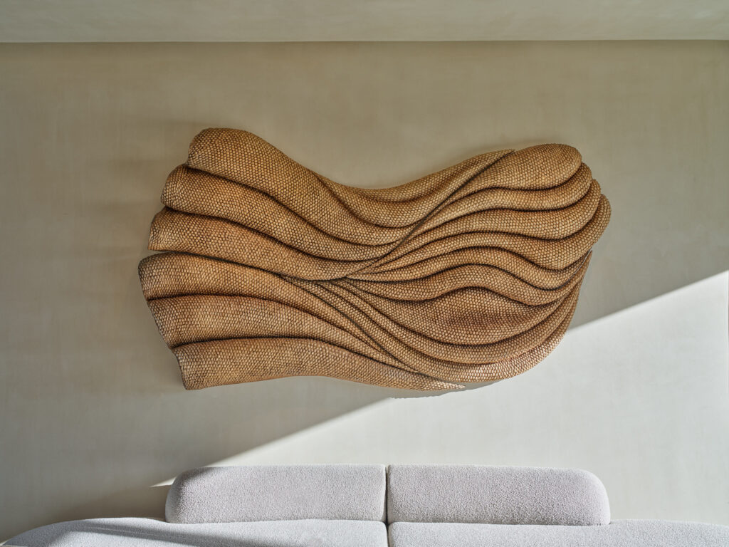 Monumental wall sculpture designed for an exceptional interior