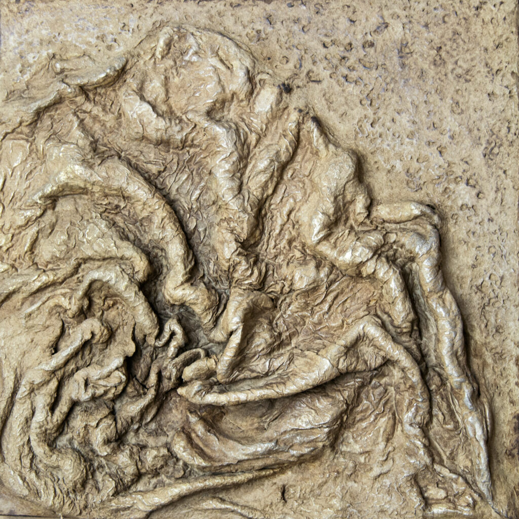 Material relief expressing organic movement