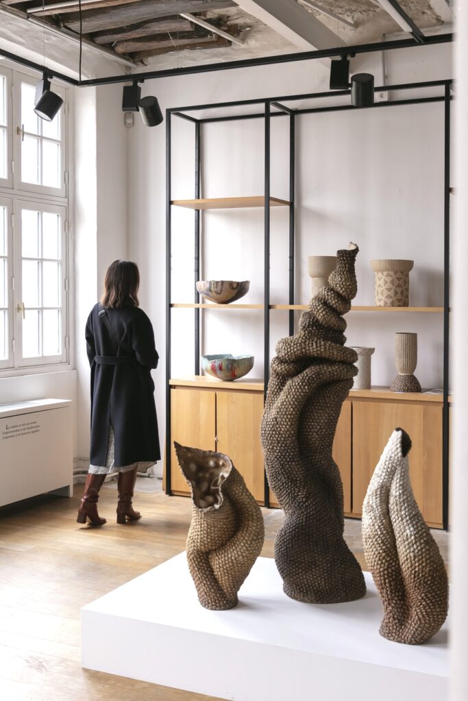 Sculptural forms emerging from an ongoing exploration of material.