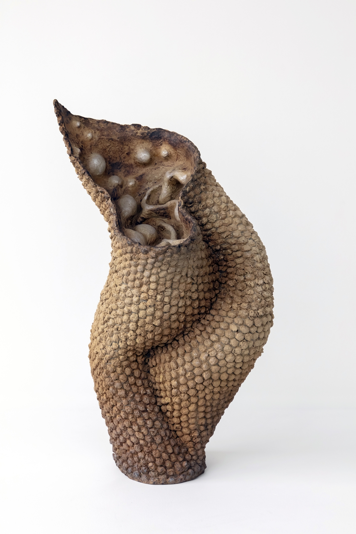 Autonomous sculpture developed through gesture and texture.