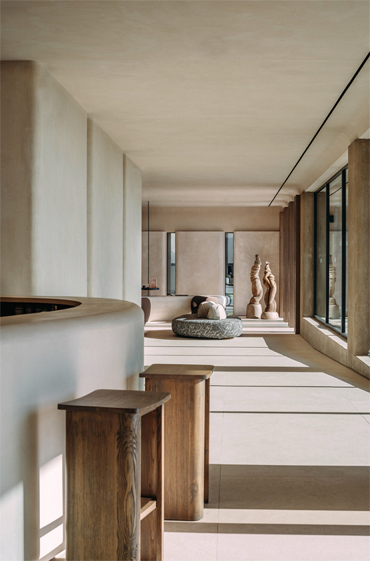 Bespoke sculptural installation for hotel interiors.