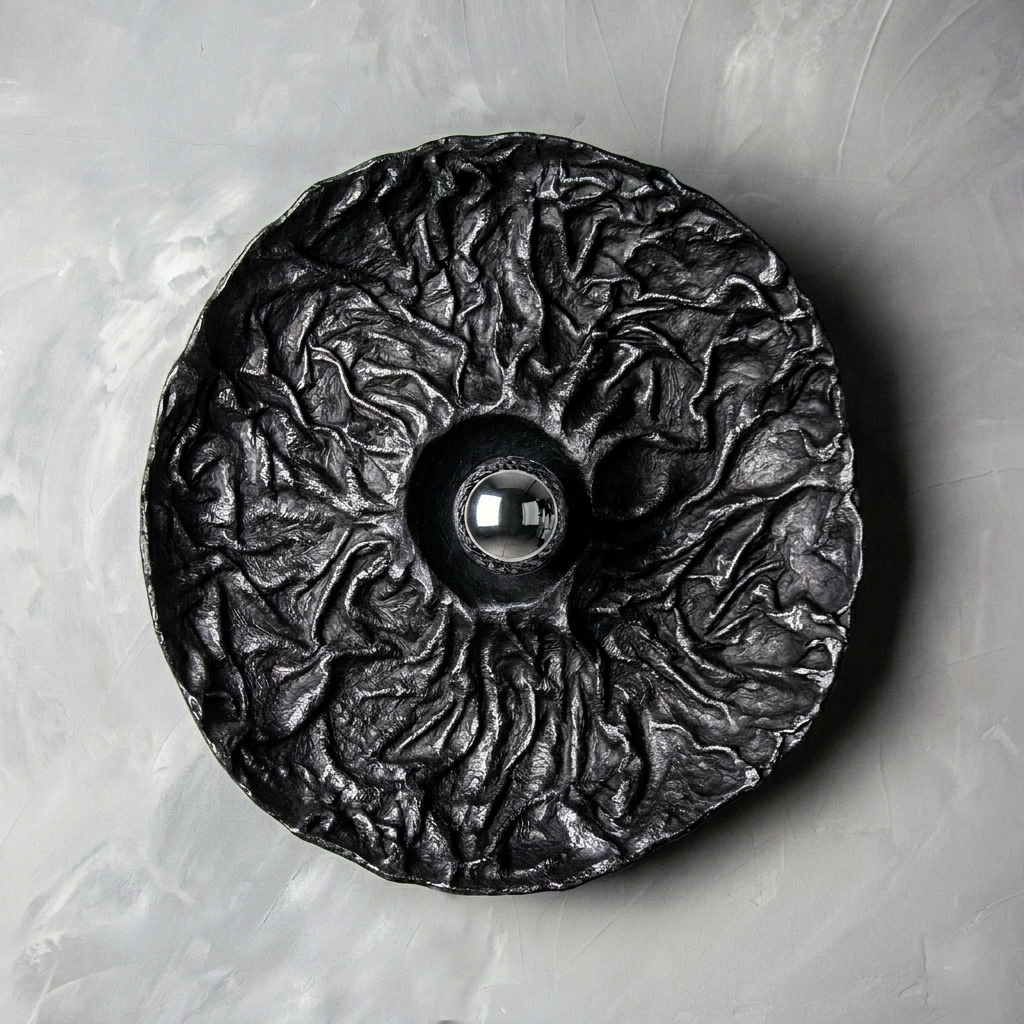 Sculptural installation mineral-inspired for a gallery space